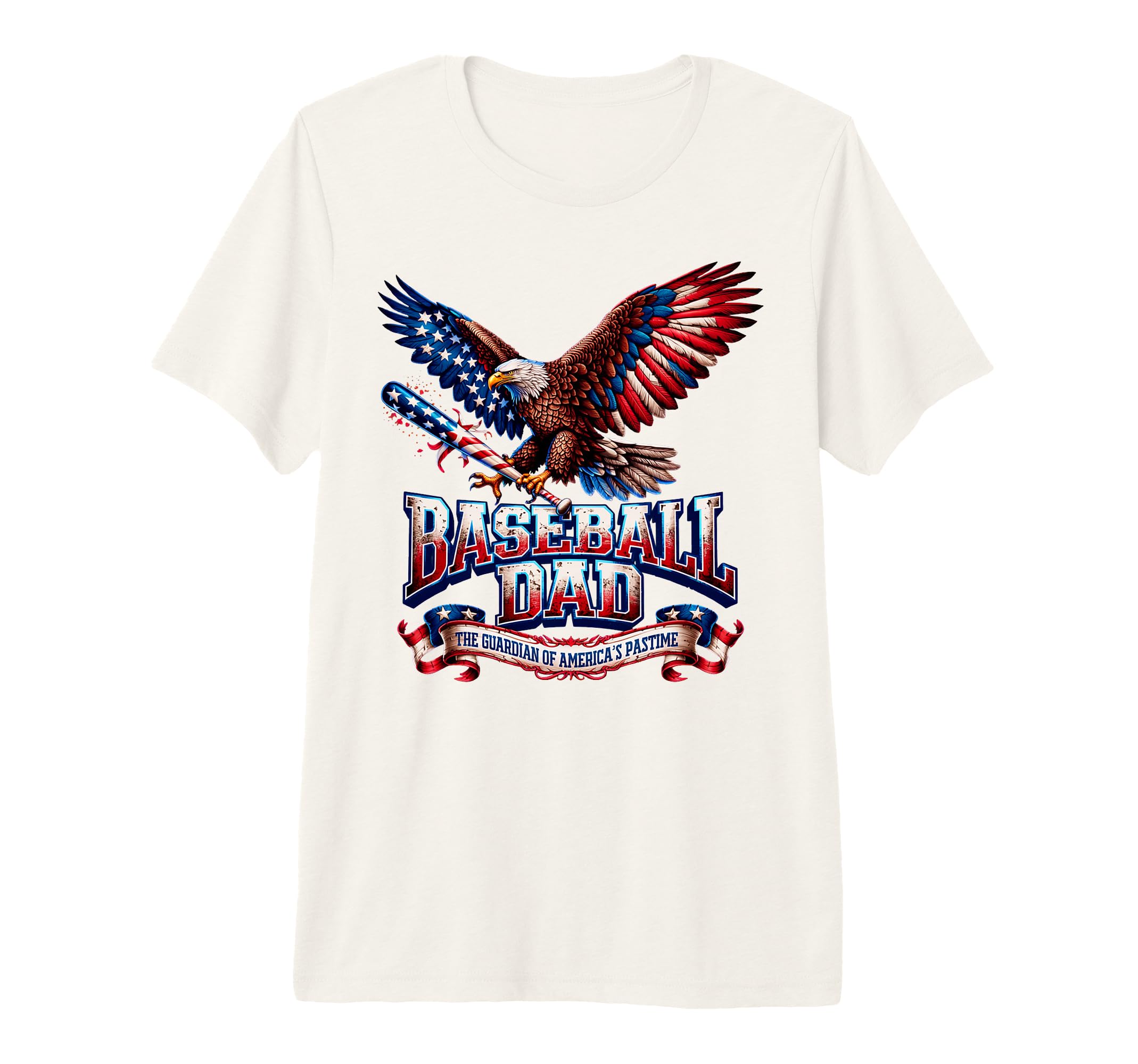 Mens American Dad Proud Baseball T-Shirt - Graphic Print for Adults - T-Shirt, Sweatshirt, Hoodie