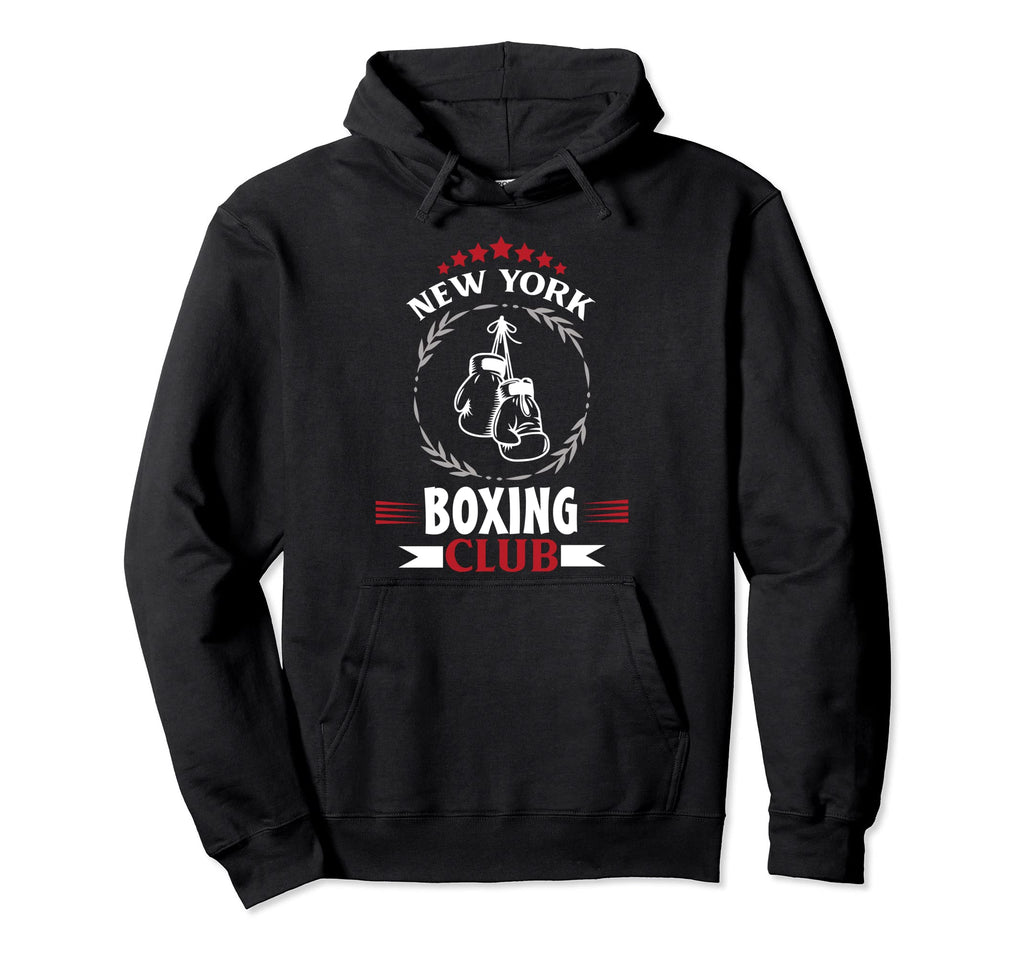 New York Boxing Club Distressed Boxer Hoodie - Aesthetic Graphic for Adults - T-Shirt, Sweatshirt, Hoodie