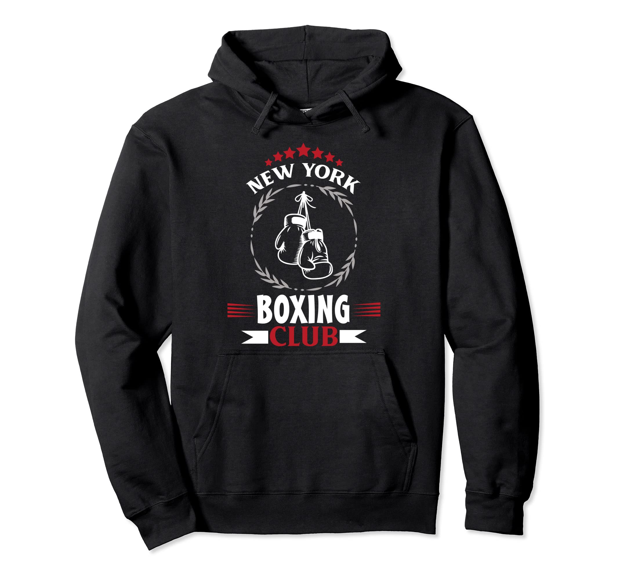 New York Boxing Club Distressed Boxer Hoodie - Aesthetic Graphic for Adults - T-Shirt, Sweatshirt, Hoodie