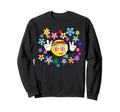 Groovy Flower Power Peace Sign Sweatshirt - Casual Everyday Wear Unisex - T-Shirt, Sweatshirt, Hoodie