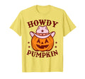 Howdy Pumpkin Autumn Western Halloween T-Shirt - Unique Graphic Unisex - T-Shirt, Sweatshirt, Hoodie
