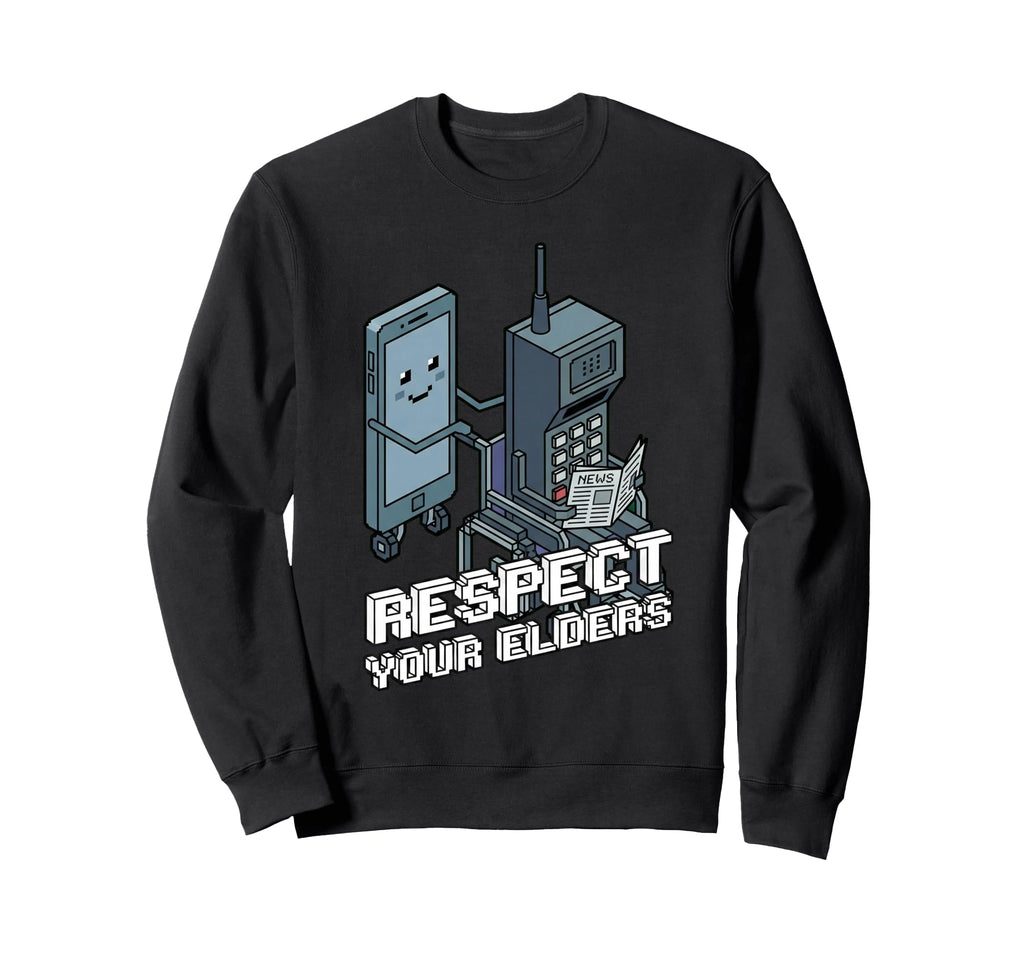 Respect Your Elders 80S Gaming Sweatshirt - Streetwear Style for Adults - T-Shirt, Sweatshirt, Hoodie