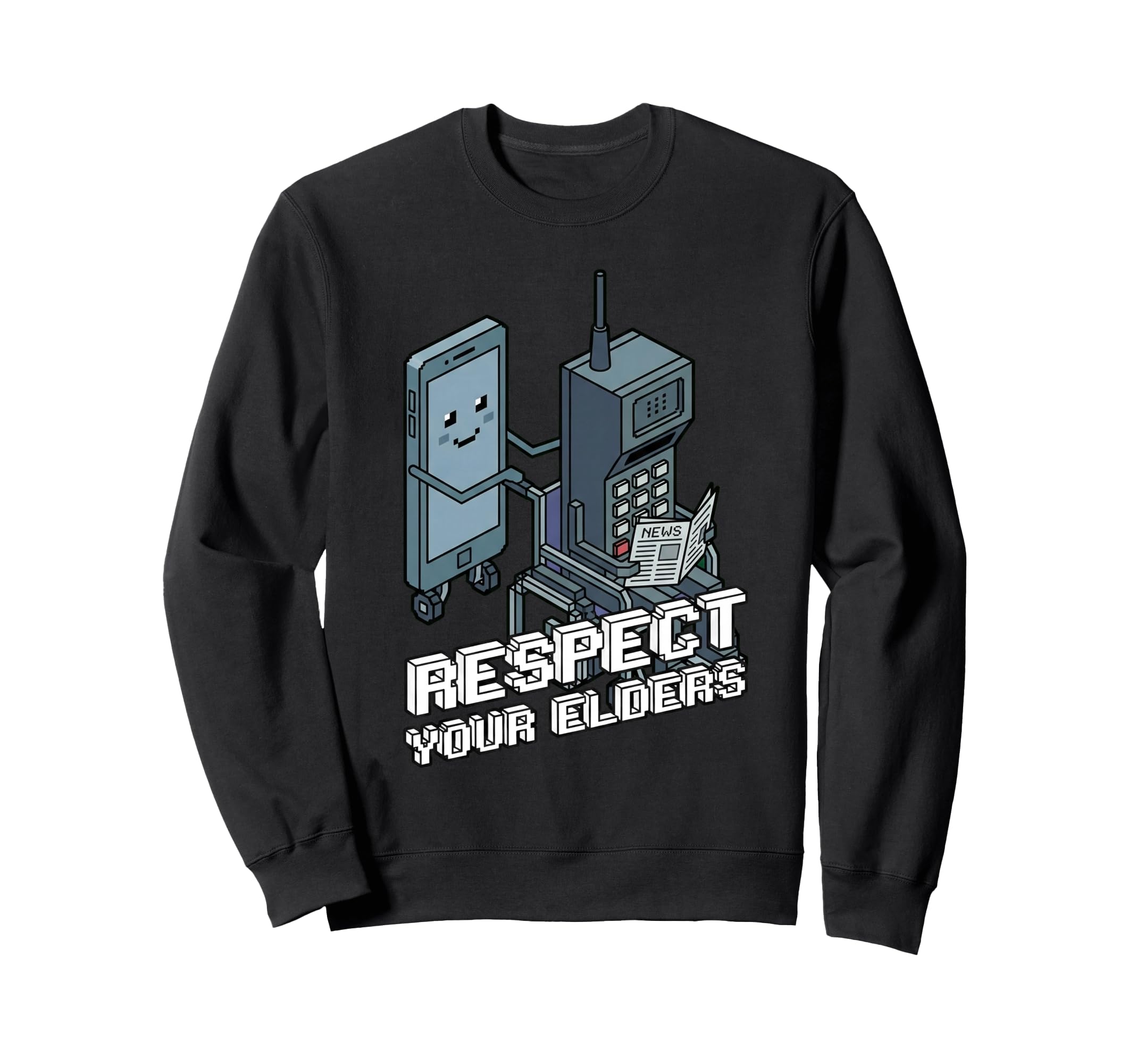 Respect Your Elders 80S Gaming Sweatshirt - Streetwear Style for Adults - T-Shirt, Sweatshirt, Hoodie