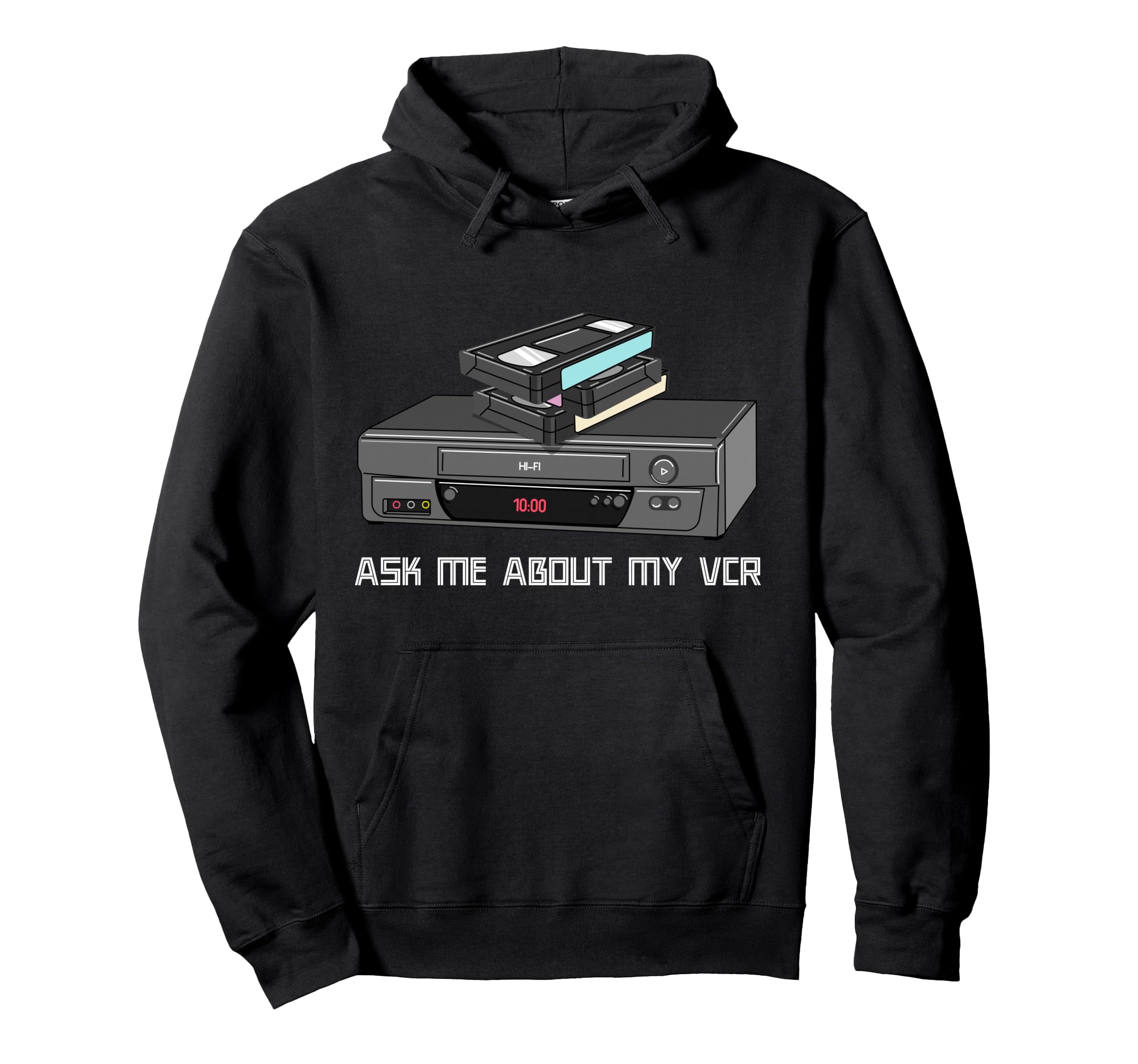 Funny Vhs Cassette Tapes 1980S Vcr Hoodie - Streetwear Style for Adults - T-Shirt, Sweatshirt, Hoodie