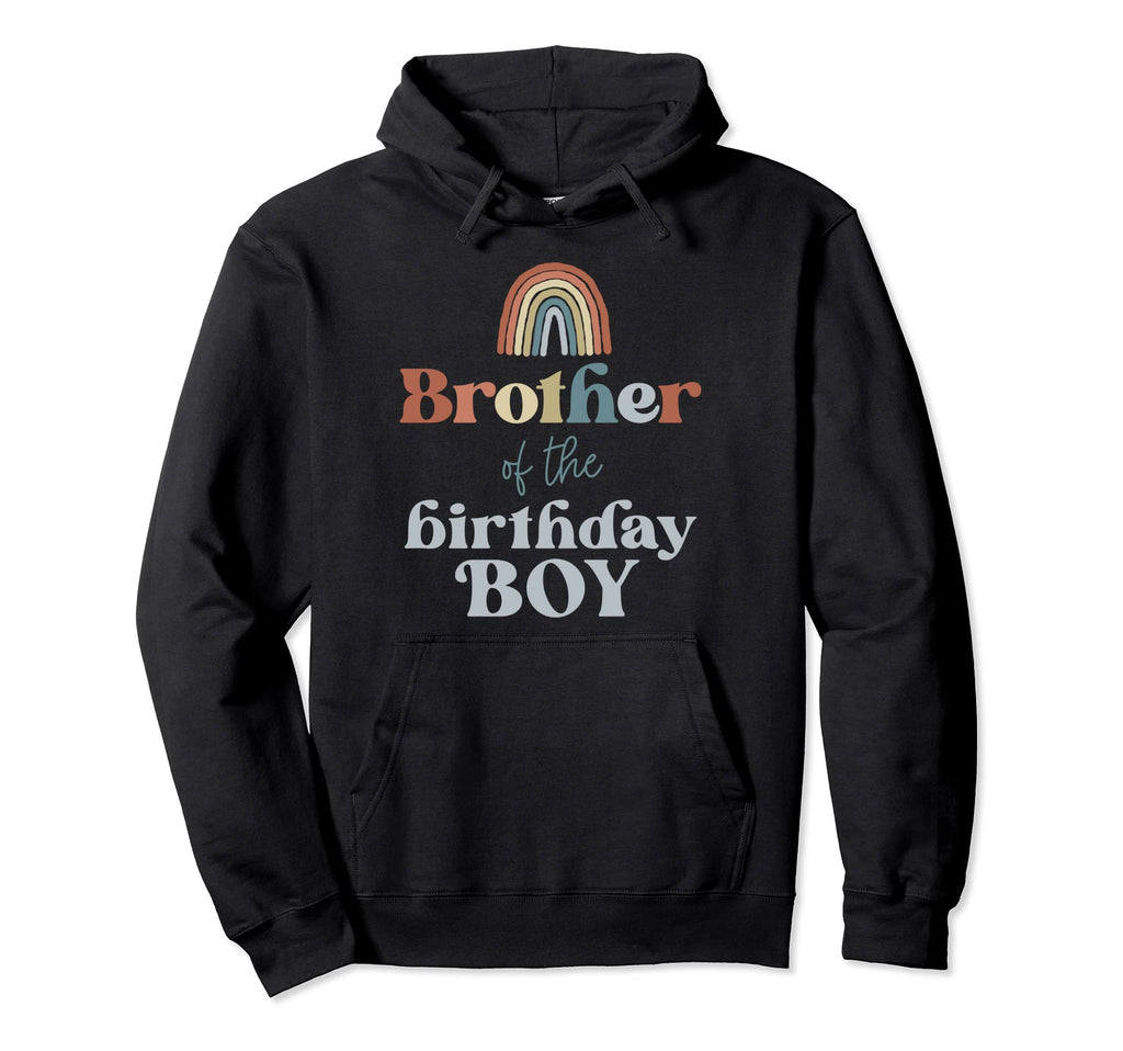 Brother Birthday Boho Rainbow Party Hoodie - Unique Graphic for Adults - T-Shirt, Sweatshirt, Hoodie