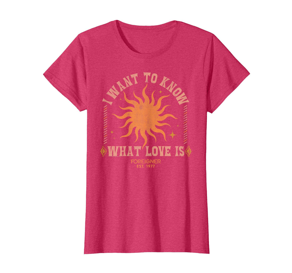Foreigner I Want To Know What Love Is Sun T-Shirt - Unique Graphic Unisex - T-Shirt, Sweatshirt, Hoodie