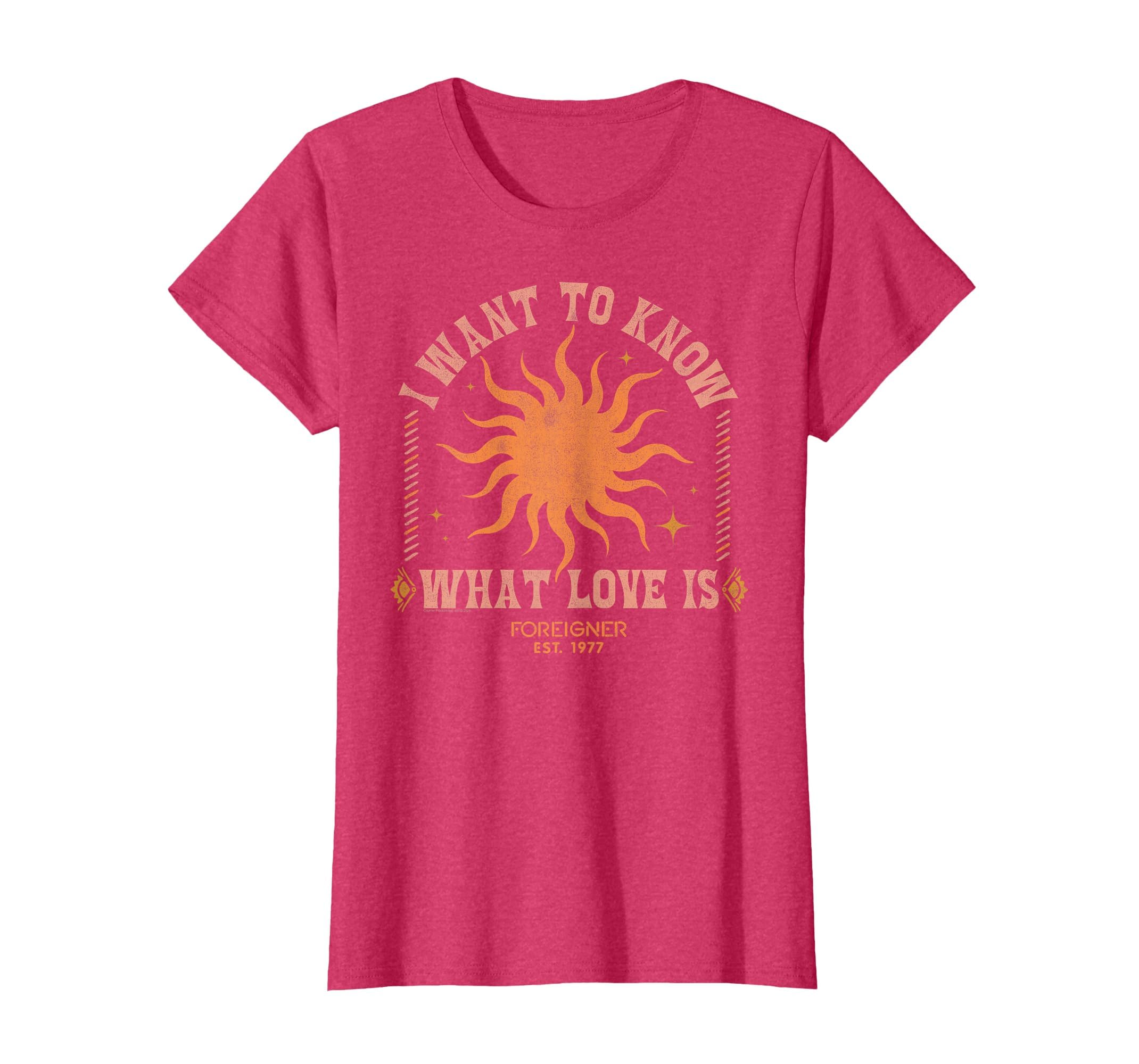 Foreigner I Want To Know What Love Is Sun T-Shirt - Unique Graphic Unisex - T-Shirt, Sweatshirt, Hoodie