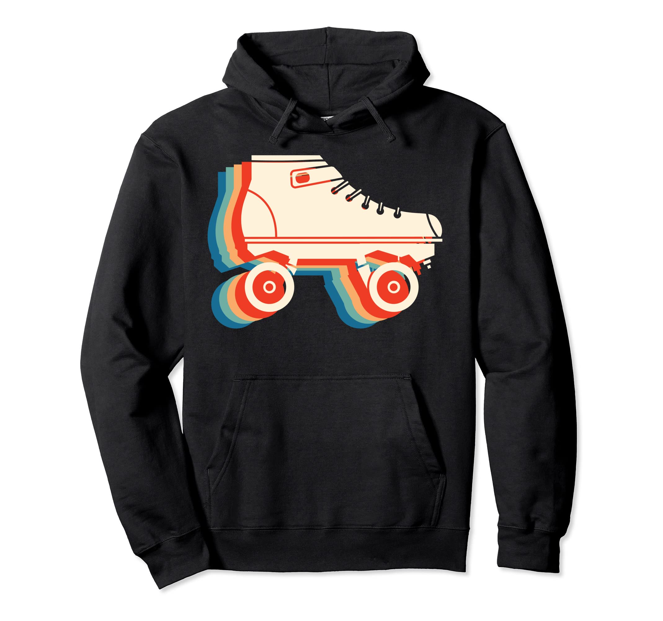 70S Roller Skates Disco Hoodie - Graphic Print for Adults - T-Shirt, Sweatshirt, Hoodie