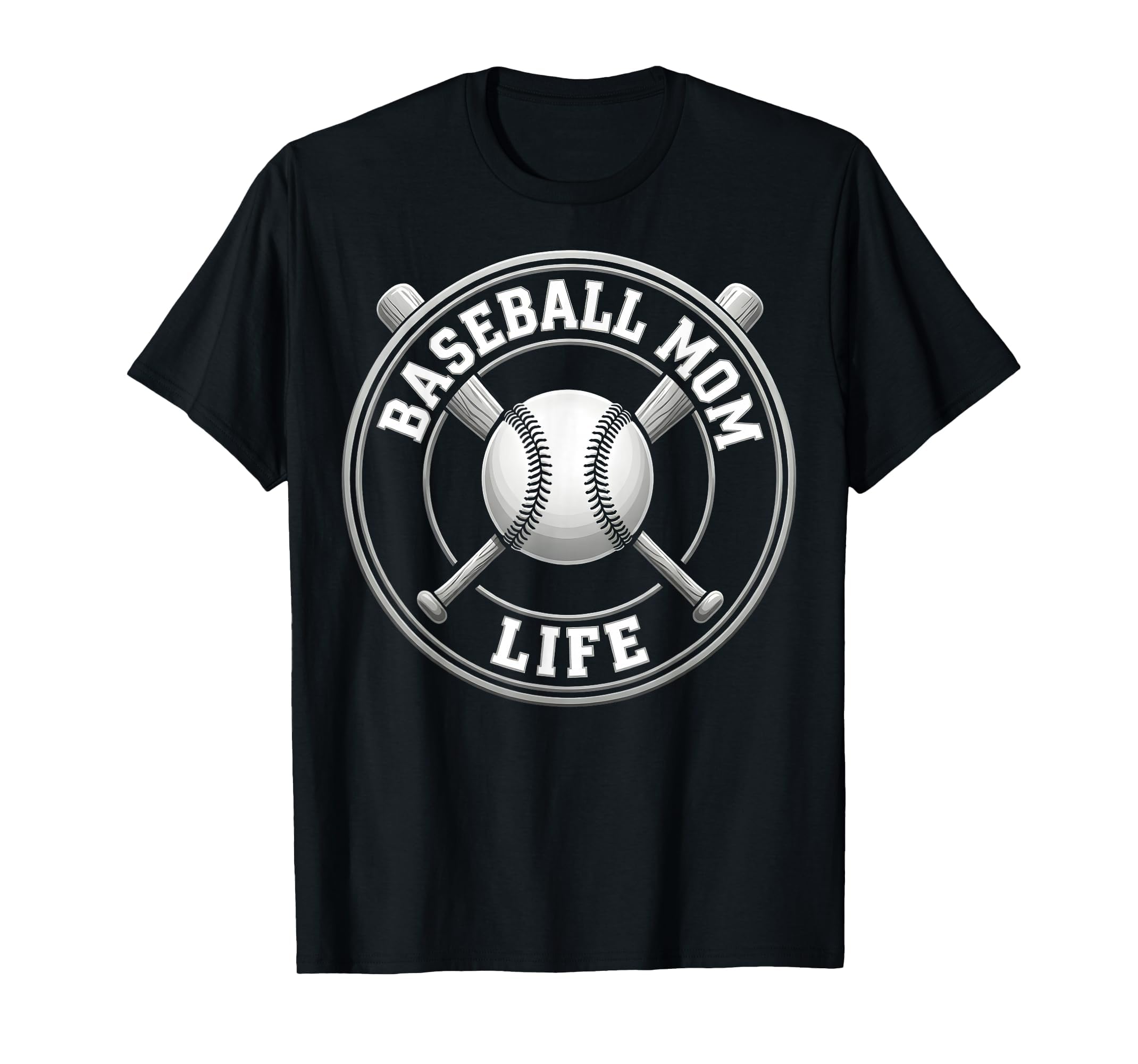 Baseball Mom Life T-Shirt - Novelty Apparel Unisex - T-Shirt, Sweatshirt, Hoodie