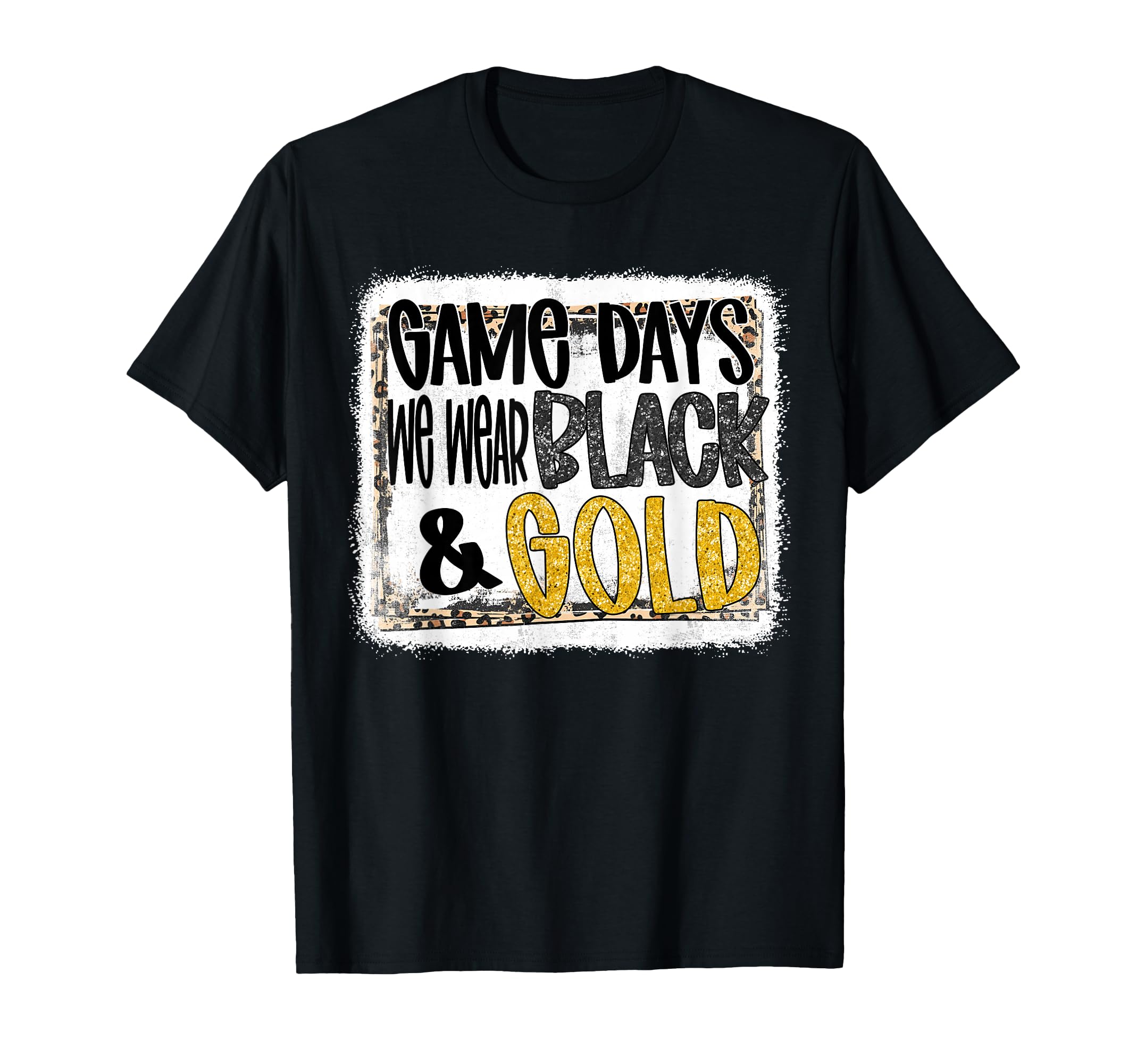 Gameday Football We Wear Black And T-Shirt - Fun Novelty Design Men Women - T-Shirt, Sweatshirt, Hoodie