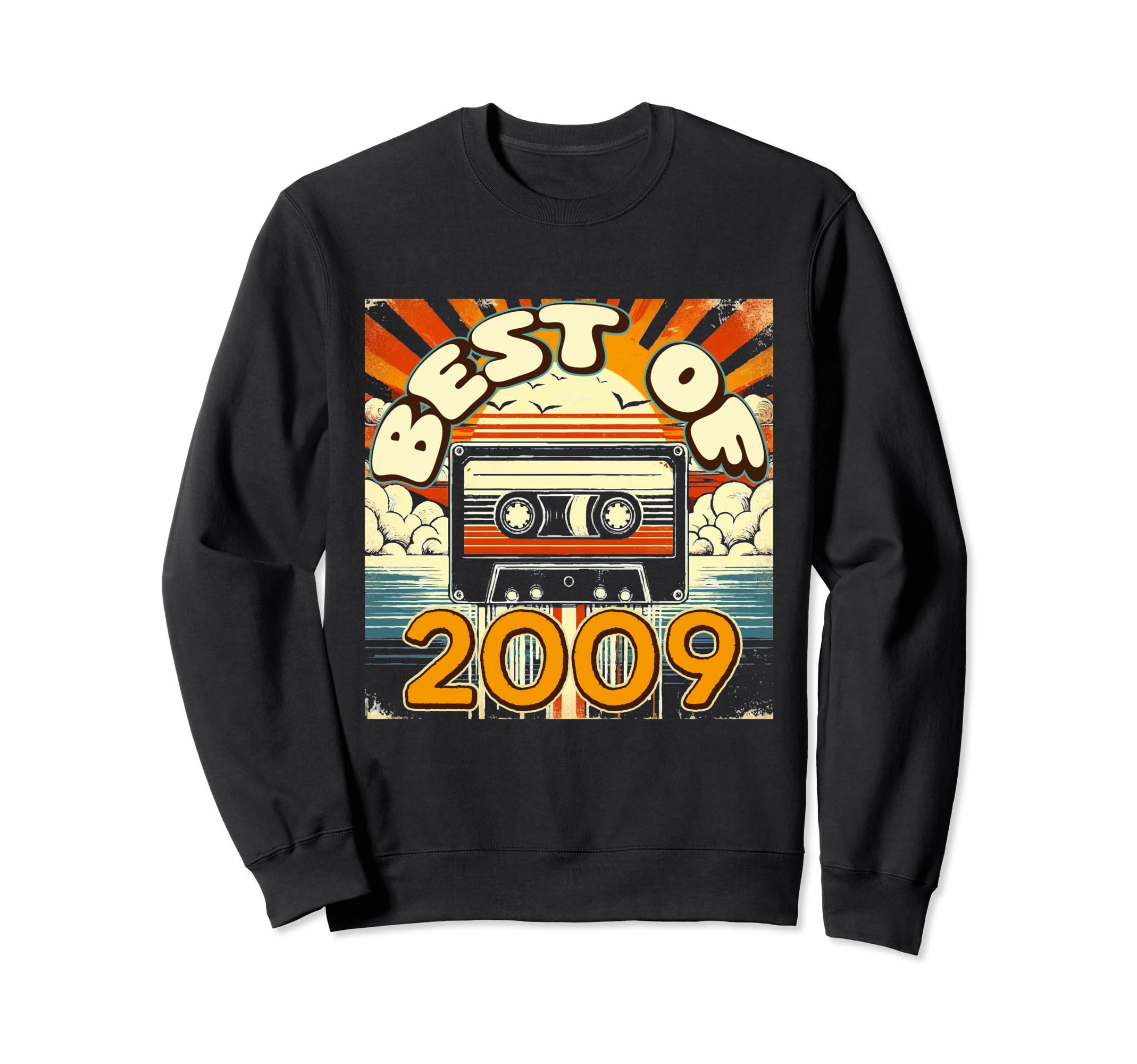 Best 2009 Cassette Tape Birthday Sweatshirt - Custom Art Print Unisex - T-Shirt, Sweatshirt, Hoodie