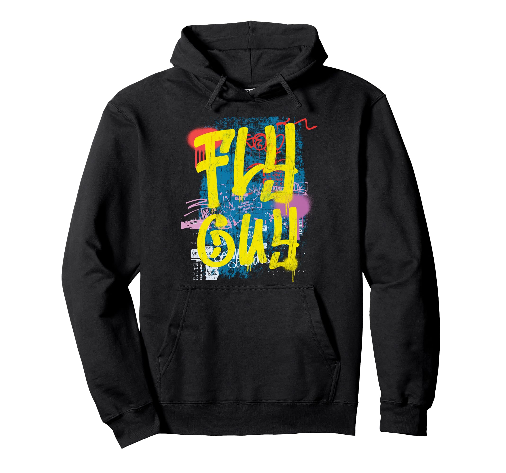 Fly Guy 80S 90S Rap B Old School Hip Hoodie - Fun Novelty Design Men Women - T-Shirt, Sweatshirt, Hoodie