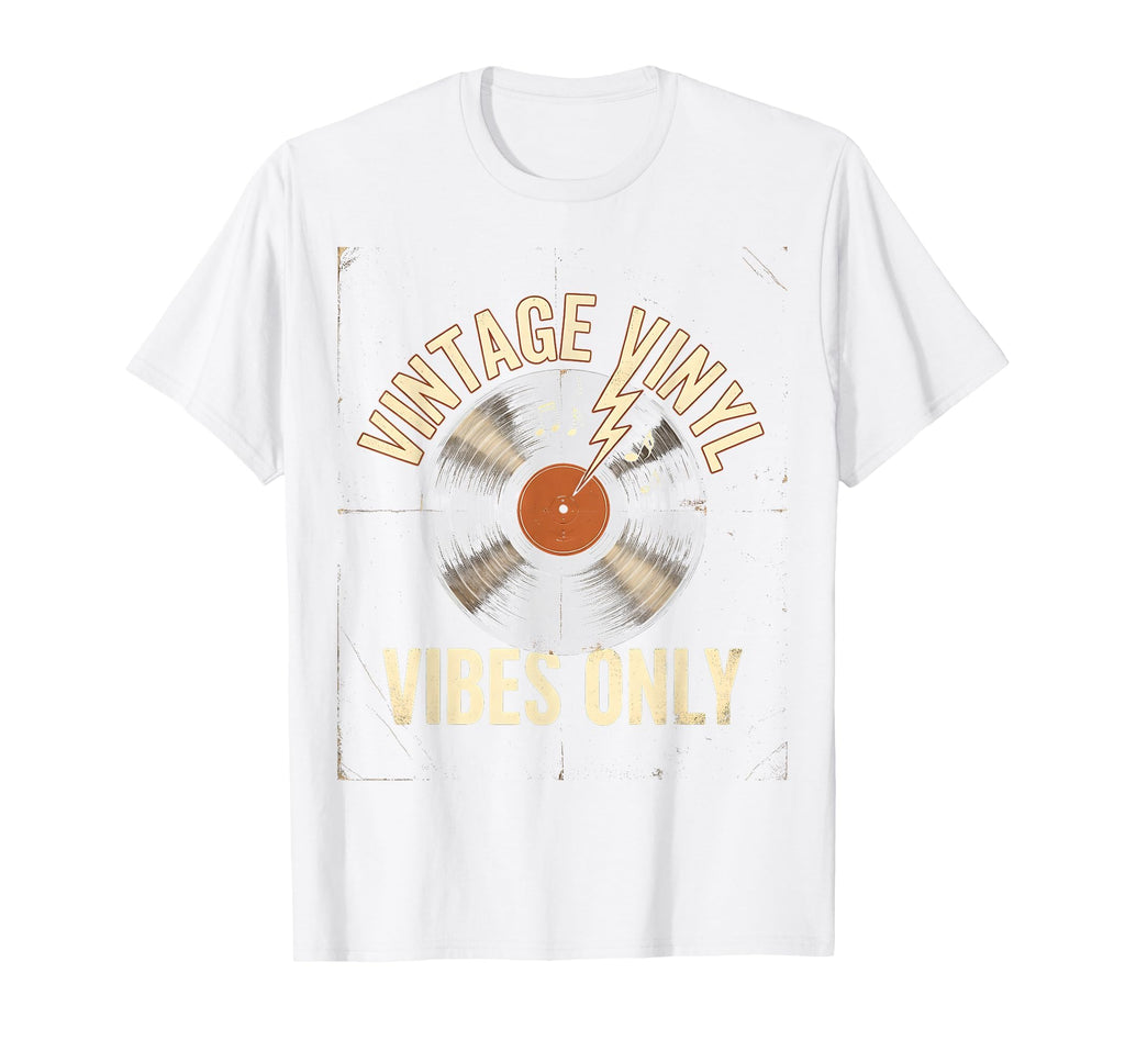 Vinyl Vibes Only Rock N Roll T-Shirt - Minimalist Print for Adults - T-Shirt, Sweatshirt, Hoodie
