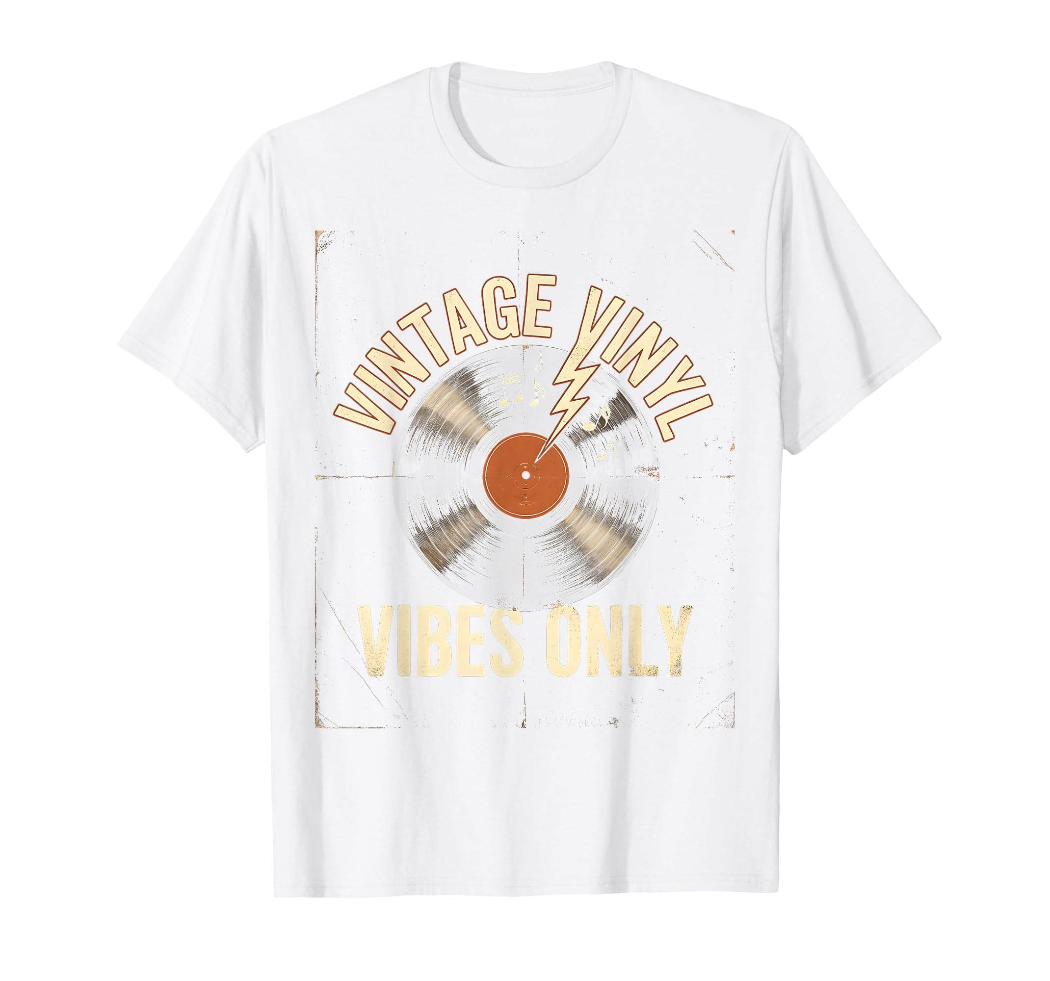 Vinyl Vibes Only Rock N Roll T-Shirt - Minimalist Print for Adults - T-Shirt, Sweatshirt, Hoodie