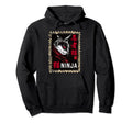 Creepy Ninja Cat Japanese Vaporwave Hoodie - Unique Graphic Unisex - T-Shirt, Sweatshirt, Hoodie