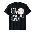 Eat Sleep Baseball Repeat Gifts T-Shirt - Custom Art Print Men Women - T-Shirt, Sweatshirt, Hoodie