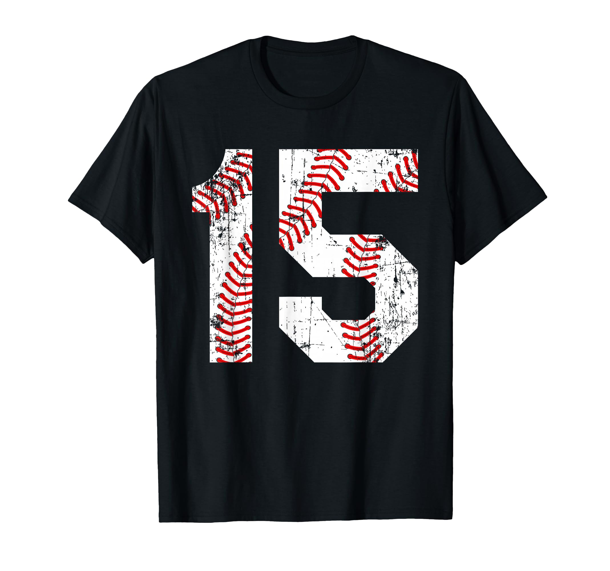 Baseball 15 Jersey Number T-Shirt - Custom Art Print Men Women - T-Shirt, Sweatshirt, Hoodie