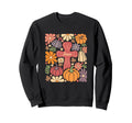 Jesus Cross Boho Pumpkin Sweatshirt - Casual Everyday Wear for Adults - T-Shirt, Sweatshirt, Hoodie