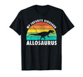 Allosaurus My Favorite Dinosaur Sunset T-Shirt - Graphic Print Unisex - T-Shirt, Sweatshirt, Hoodie