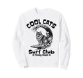 Cats Surf Club Meowy Hawaii Sweatshirt - Casual Everyday Wear Unisex - T-Shirt, Sweatshirt, Hoodie