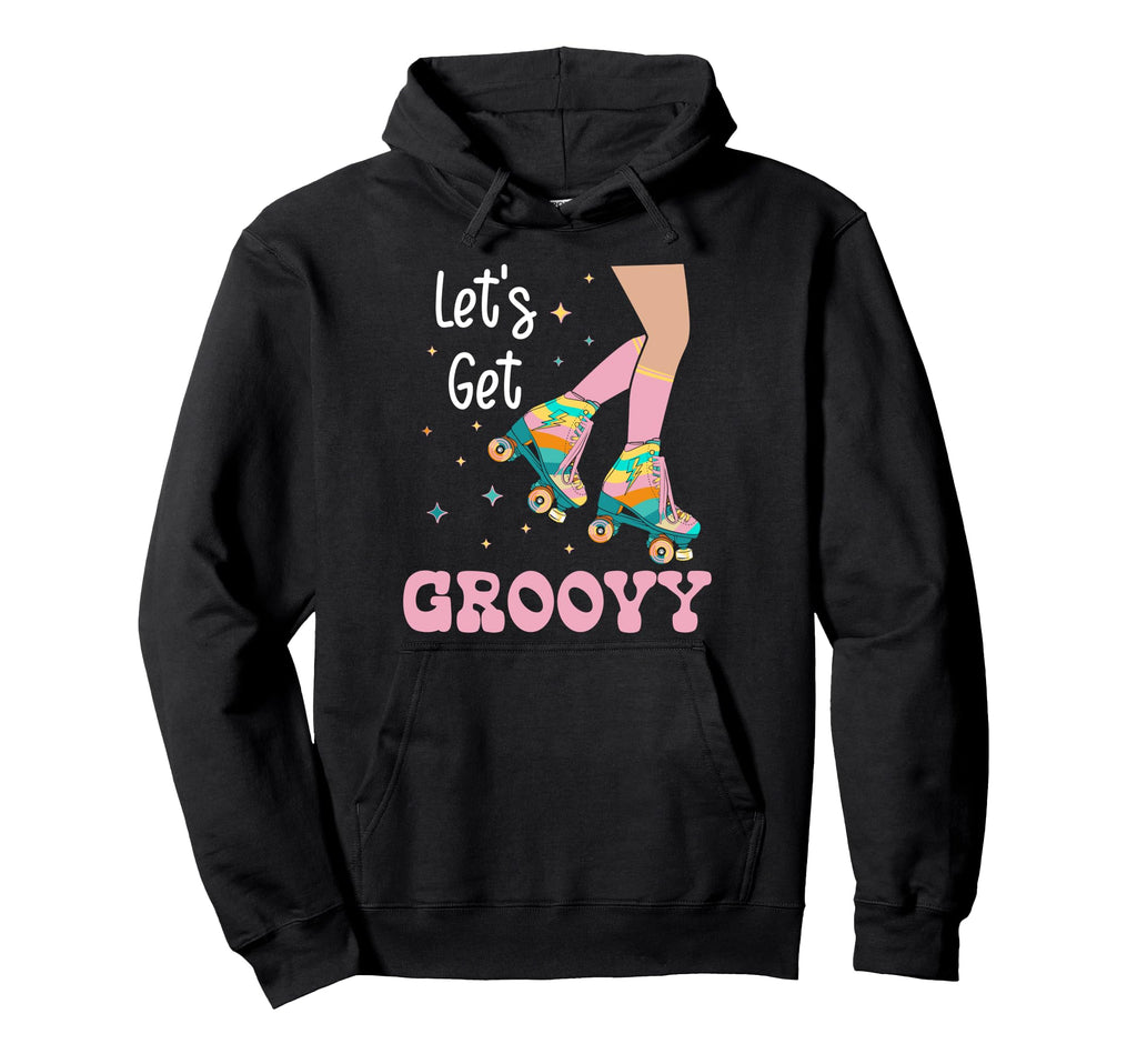 Roller Skating Skate 1970S Lets Get Hoodie - Custom Art Print for Adults - T-Shirt, Sweatshirt, Hoodie