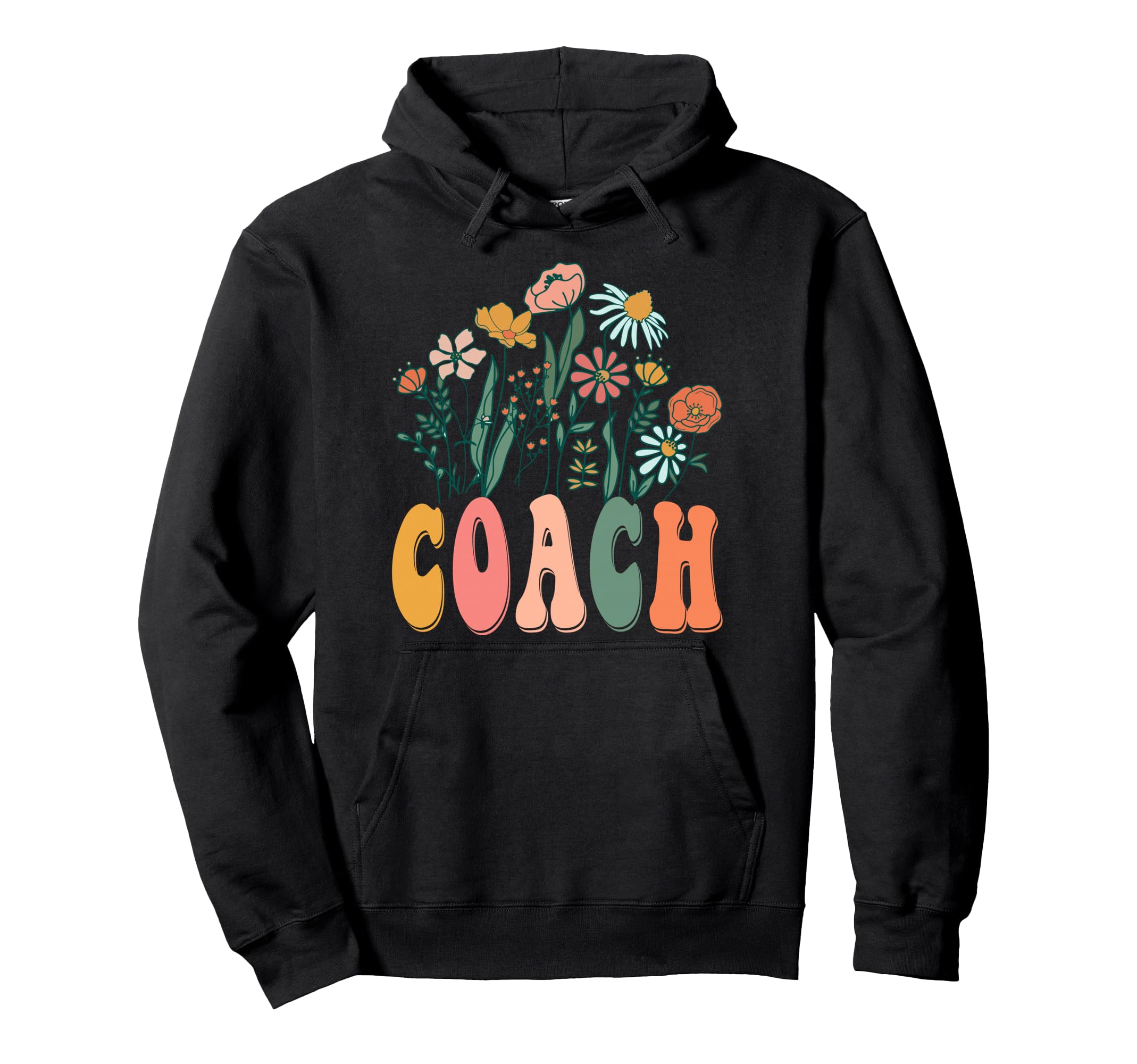 Groovy Floral Coach Wildflower Tees Hoodie - Custom Art Print for Adults - T-Shirt, Sweatshirt, Hoodie