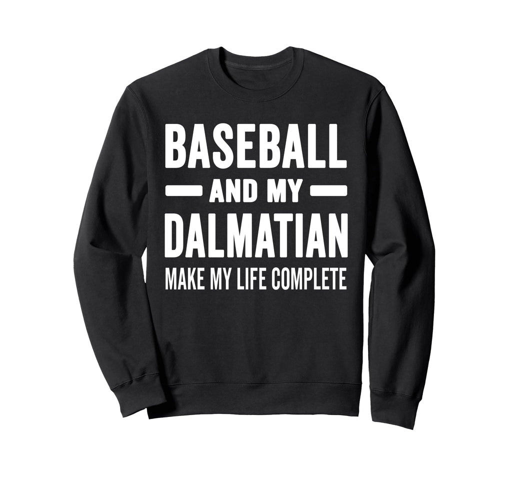 Baseball And My Dalmatian Mama Sweatshirt - Aesthetic Graphic for Adults - T-Shirt, Sweatshirt, Hoodie
