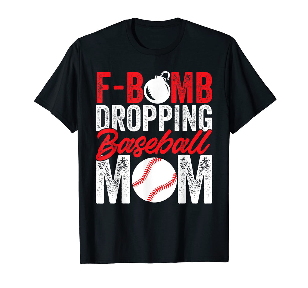 Mens Funny F Bomb Dropping Baseball T-Shirt - Custom Art Print Men Women - T-Shirt, Sweatshirt, Hoodie