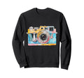 Photographer Camera Watercolor Sweatshirt - Custom Art Print Unisex - T-Shirt, Sweatshirt, Hoodie