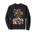 Camera Photography Art Floral Sweatshirt - Fun Novelty Design Men Women - T-Shirt, Sweatshirt, Hoodie