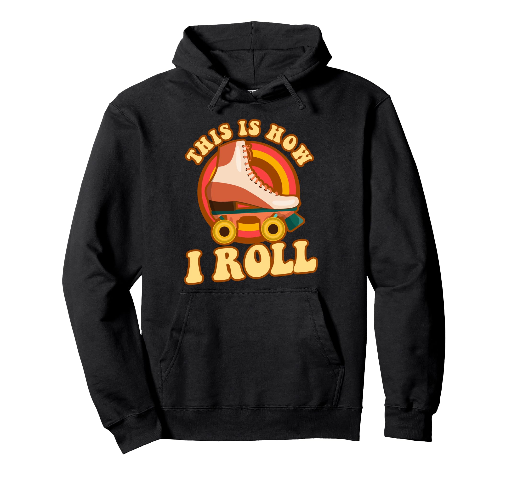 Roller Skating Skate 1970S Hoodie - Minimalist Print Men Women - T-Shirt, Sweatshirt, Hoodie