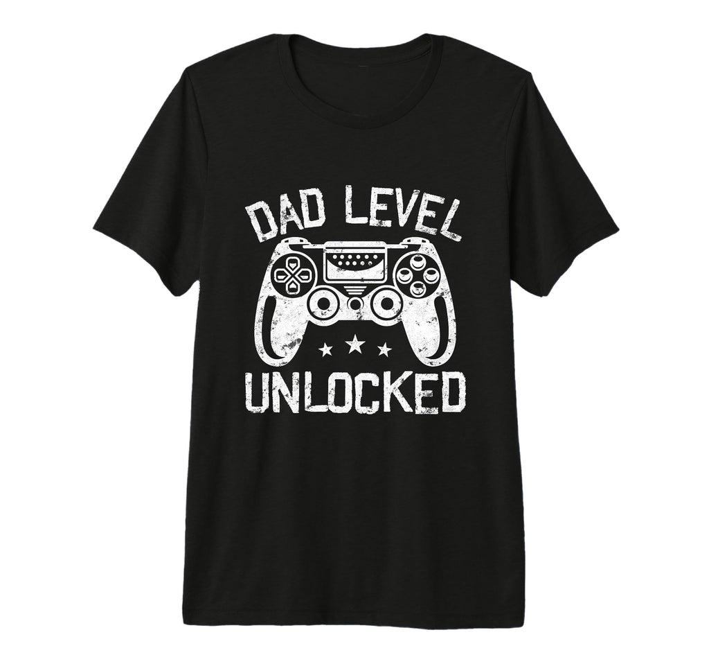 Mens Dad Level Unlocked Gaming Fathers T-Shirt - Novelty Apparel Men Women - T-Shirt, Sweatshirt, Hoodie