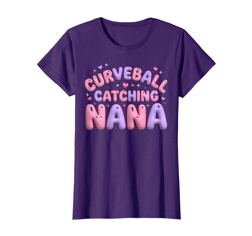 Curveball Catching Nana Baseball T-Shirt - Casual Everyday Wear for Adults - T-Shirt, Sweatshirt, Hoodie
