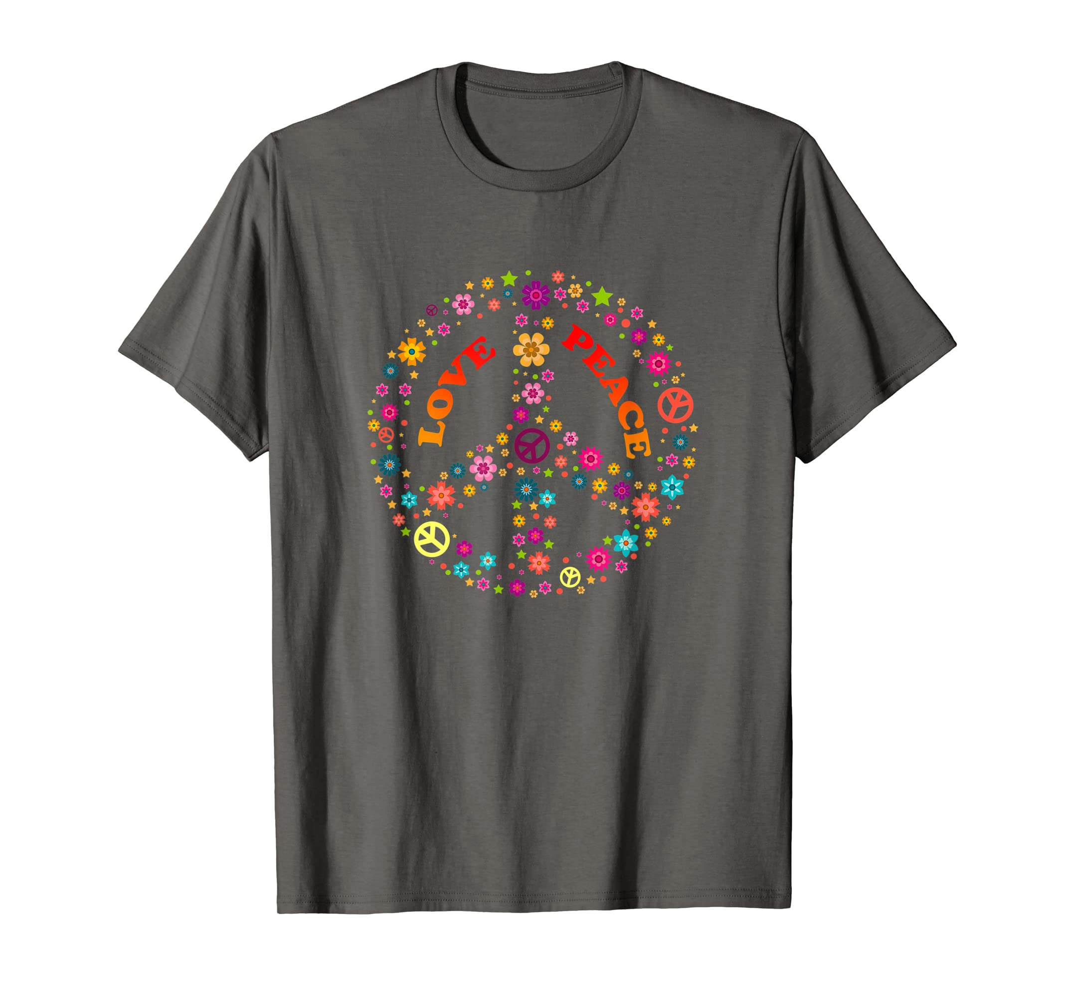Peace Sign Love 60S 70S Hippie T-Shirt - Streetwear Style for Adults - T-Shirt, Sweatshirt, Hoodie