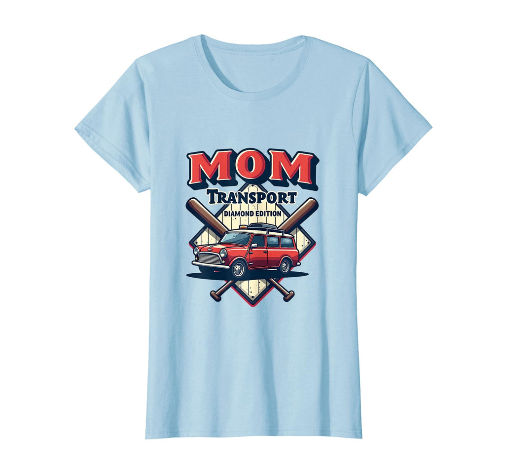 Baseball Mom Transport Diamond T-Shirt - Trendy Graphic for Adults - T-Shirt, Sweatshirt, Hoodie