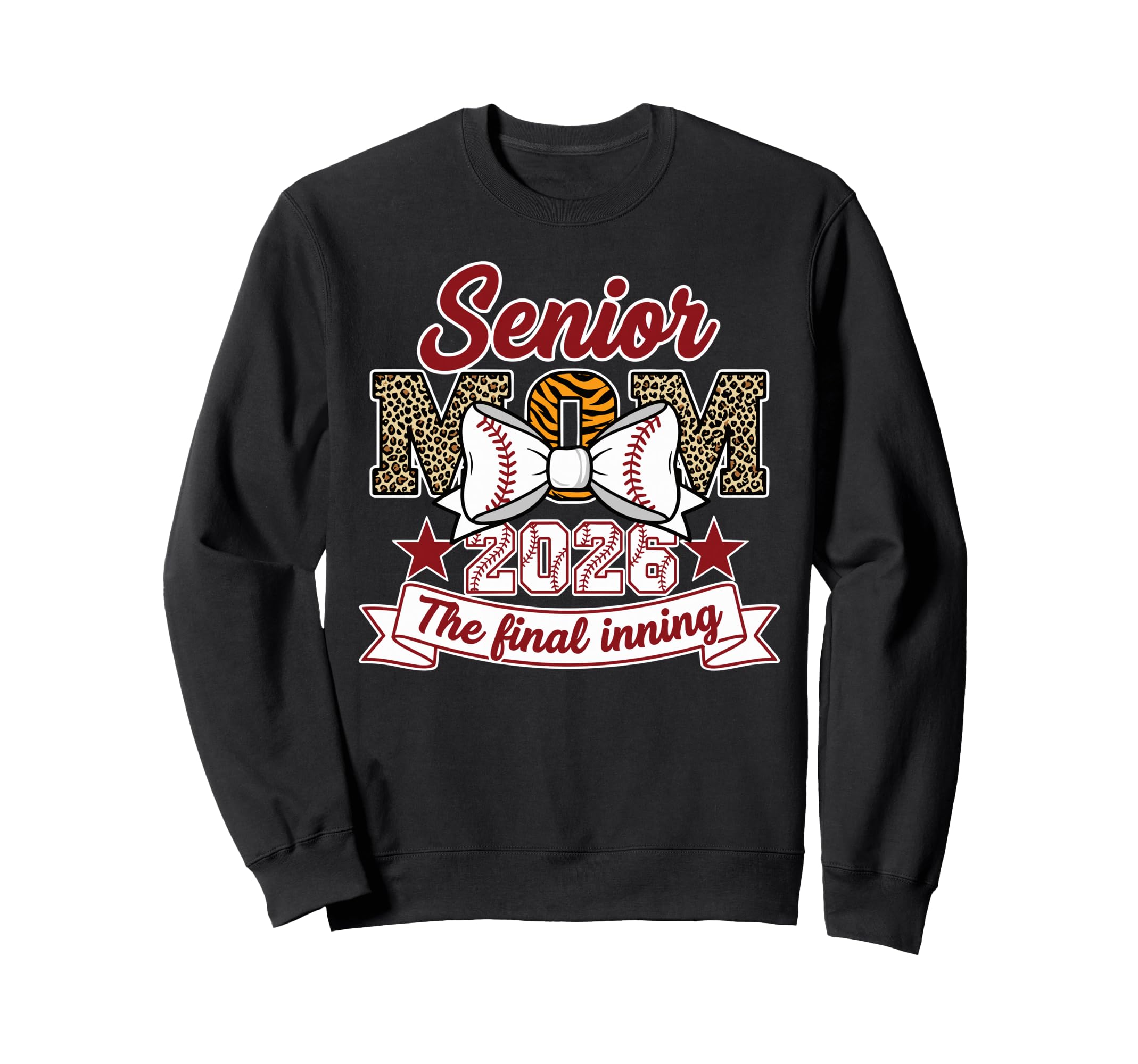 Baseball Senior Mom 2026 Final Inning Sweatshirt - Unique Graphic Unisex - T-Shirt, Sweatshirt, Hoodie