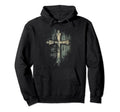 Cross Distressed 90S Goth Grunge Hoodie - Streetwear Style for Adults - T-Shirt, Sweatshirt, Hoodie