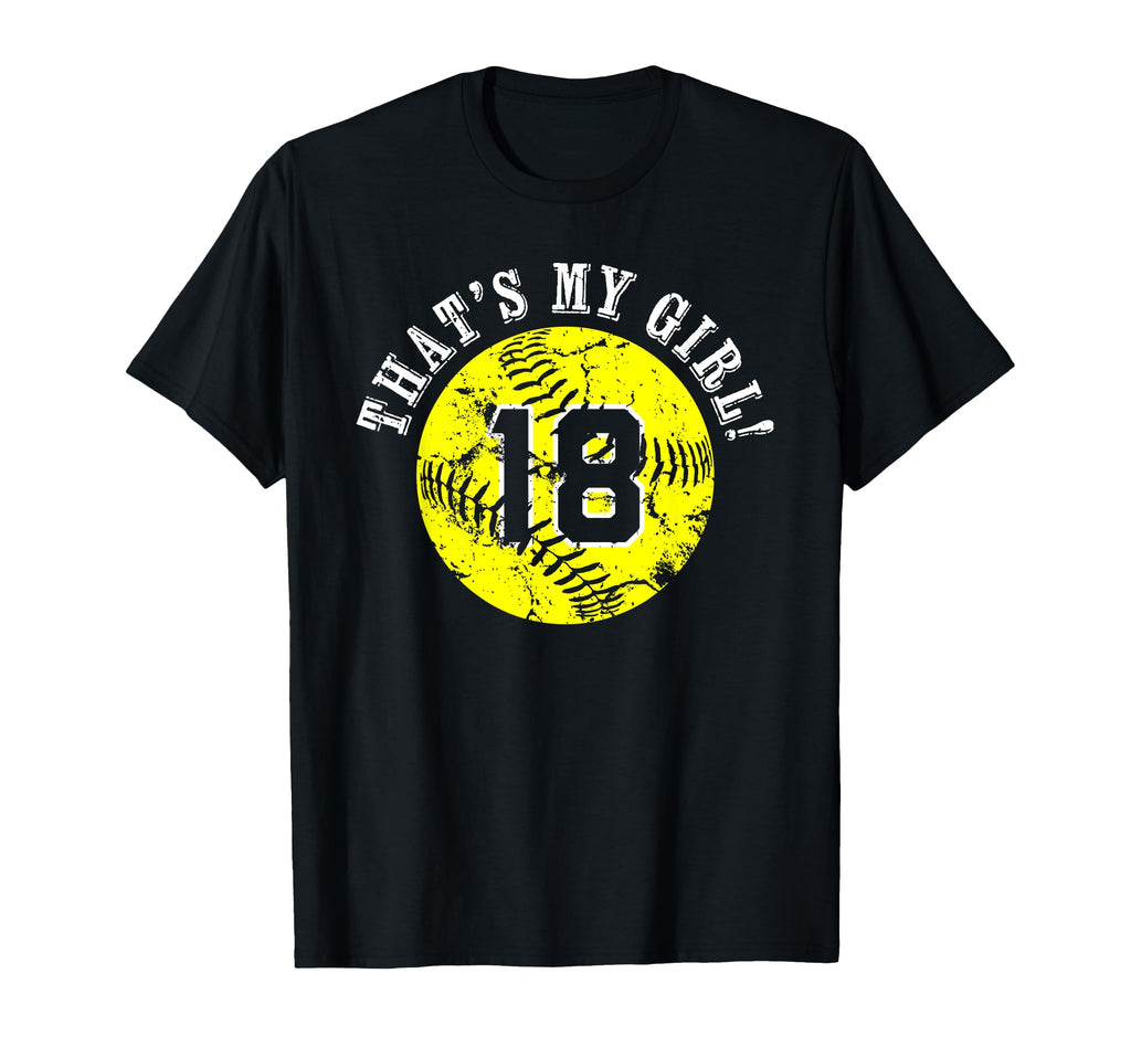 Unique Thats My 18 Softball Player T-Shirt - Streetwear Style Men Women - T-Shirt, Sweatshirt, Hoodie