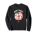 Mike Trout American Flag Los Sweatshirt - Aesthetic Graphic for Adults - T-Shirt, Sweatshirt, Hoodie