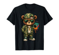 Camouflage Rapper Teddy Bear Camo 80S T-Shirt - Trendy Graphic Men Women - T-Shirt, Sweatshirt, Hoodie