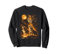 Tiger Howling Moon Meme 90S Sweatshirt - Aesthetic Graphic for Adults - T-Shirt, Sweatshirt, Hoodie