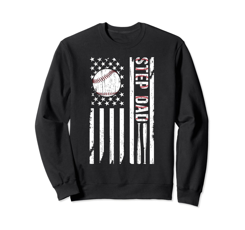 Baseball Step Dad Baseball Player Sweatshirt - Custom Art Print Men Women - T-Shirt, Sweatshirt, Hoodie