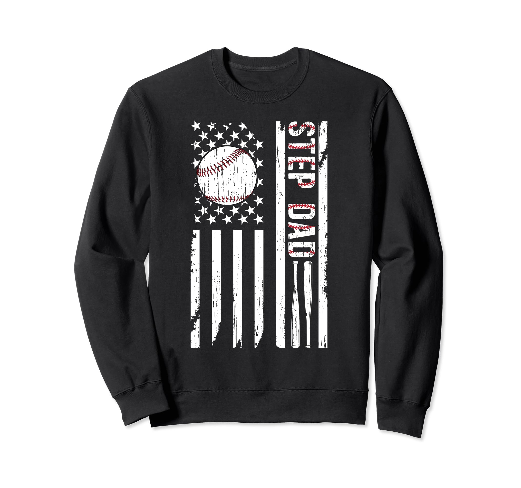 Baseball Step Dad Baseball Player Sweatshirt - Custom Art Print Men Women - T-Shirt, Sweatshirt, Hoodie