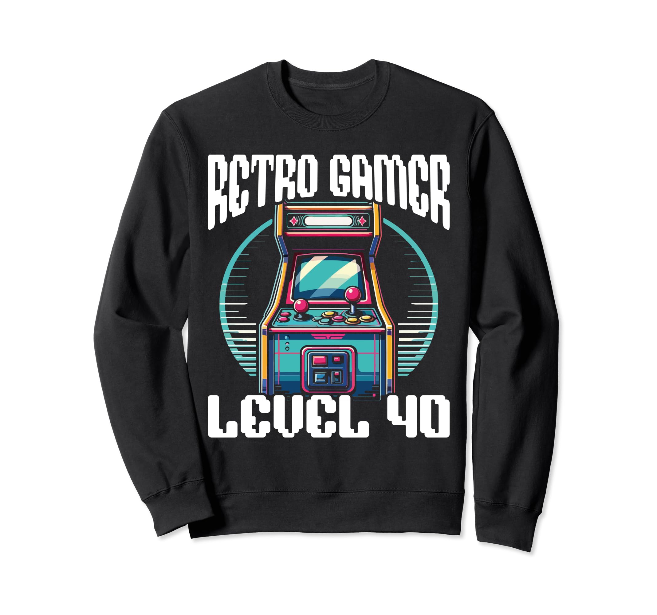 80S Arcade Nostalgia Pixel Art Video Sweatshirt - Trendy Graphic Unisex - T-Shirt, Sweatshirt, Hoodie