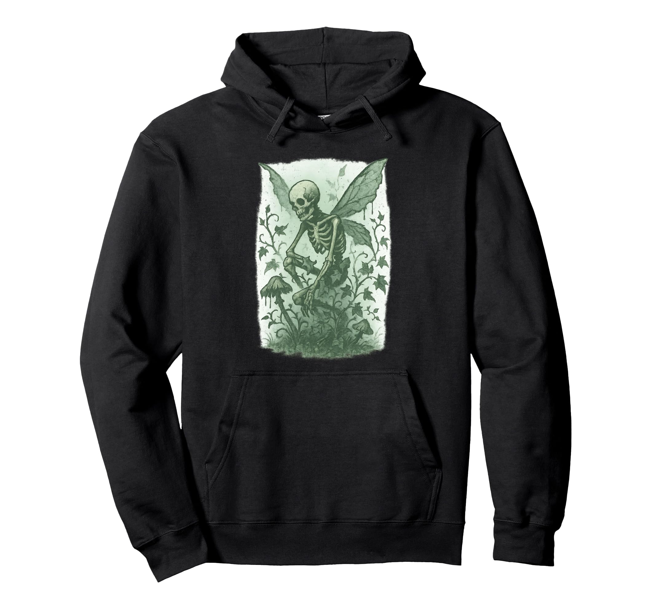 Y2K Grunge Fairycore Therian Skeleton Hoodie - Novelty Apparel for Adults - T-Shirt, Sweatshirt, Hoodie
