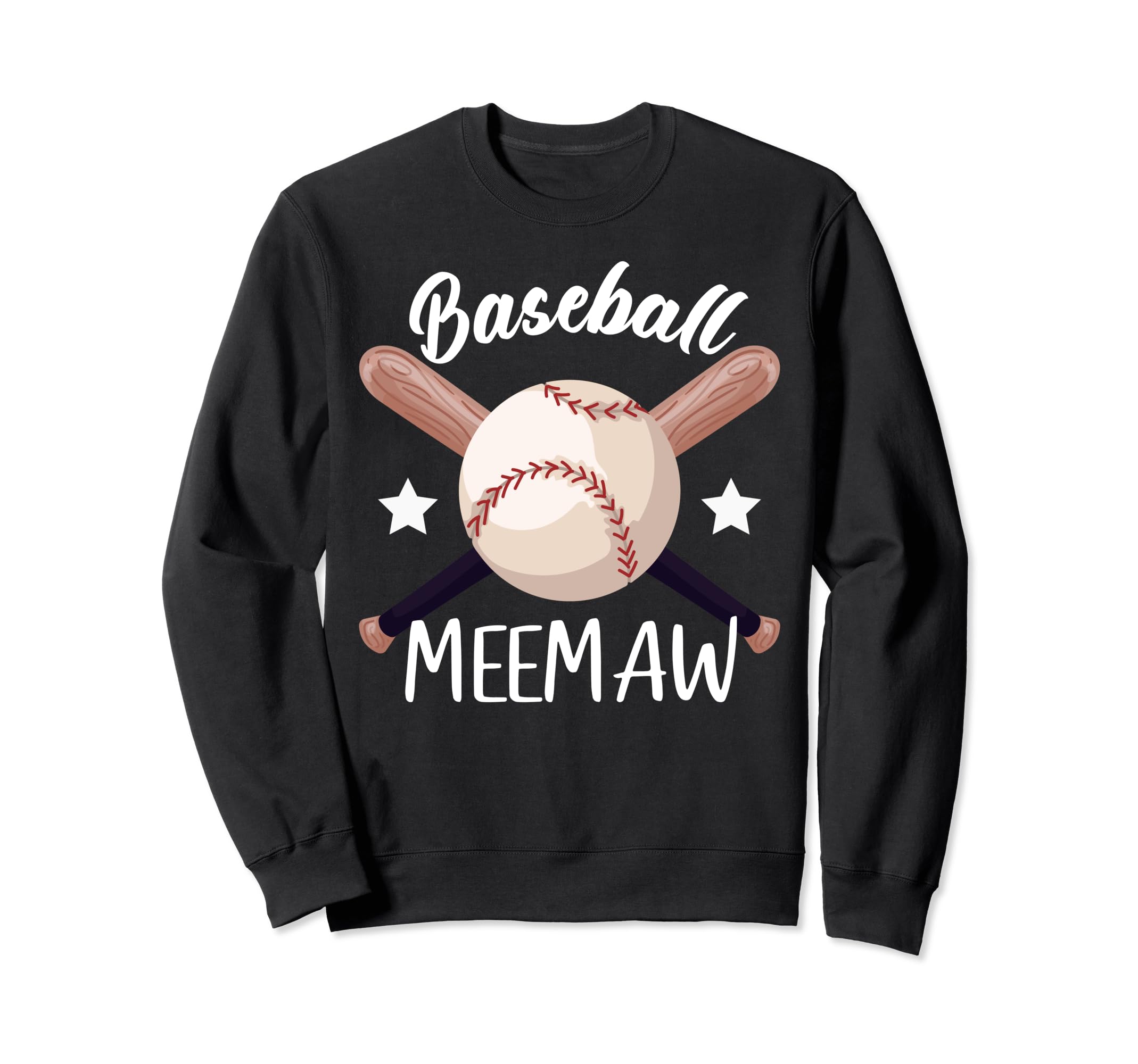 Baseball Meemaw Batter Sport Sweatshirt - Novelty Apparel for Adults - T-Shirt, Sweatshirt, Hoodie