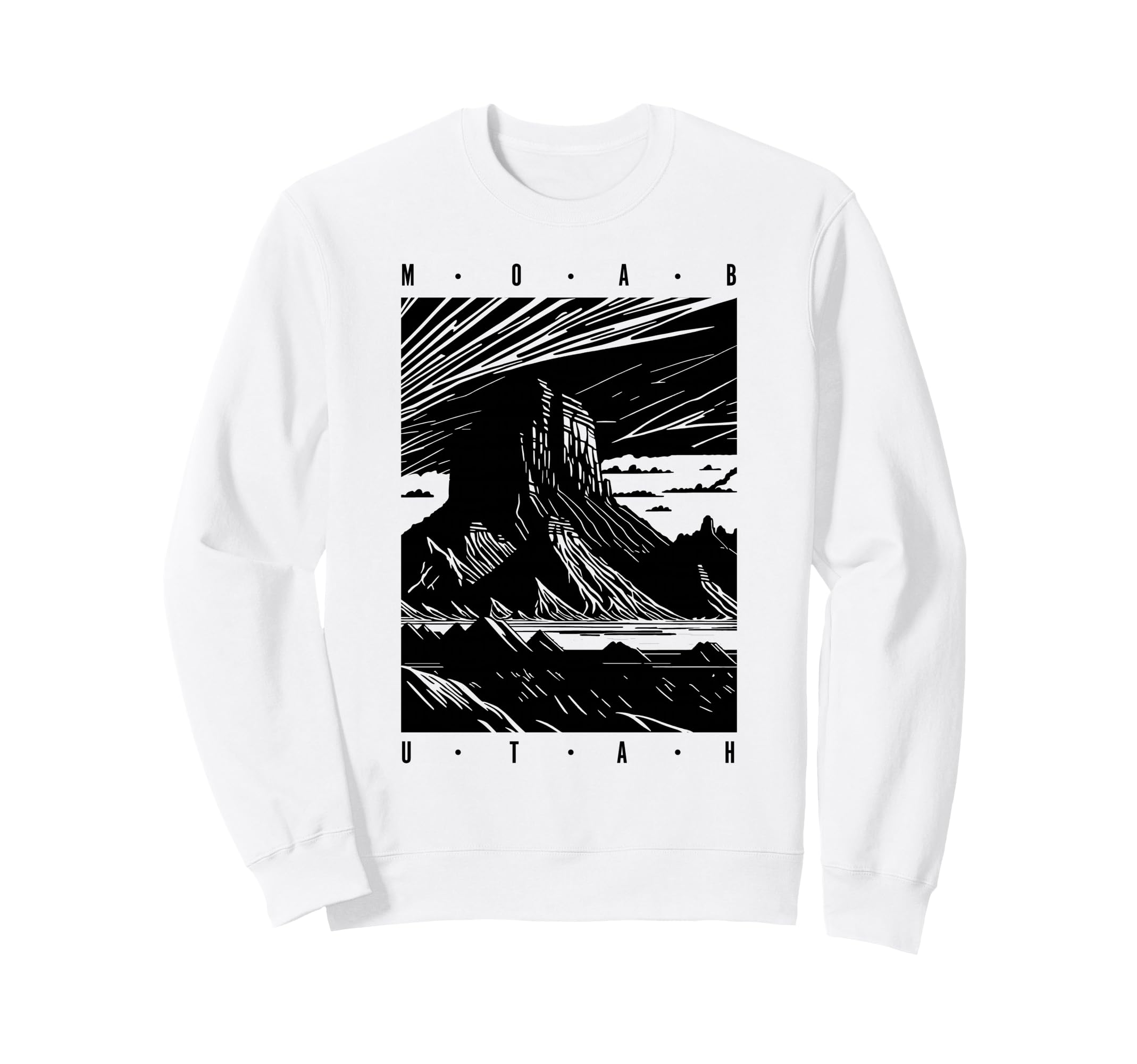 Moab Utah Sunset Scenic Red Rocks Sweatshirt - Custom Art Print Unisex - T-Shirt, Sweatshirt, Hoodie