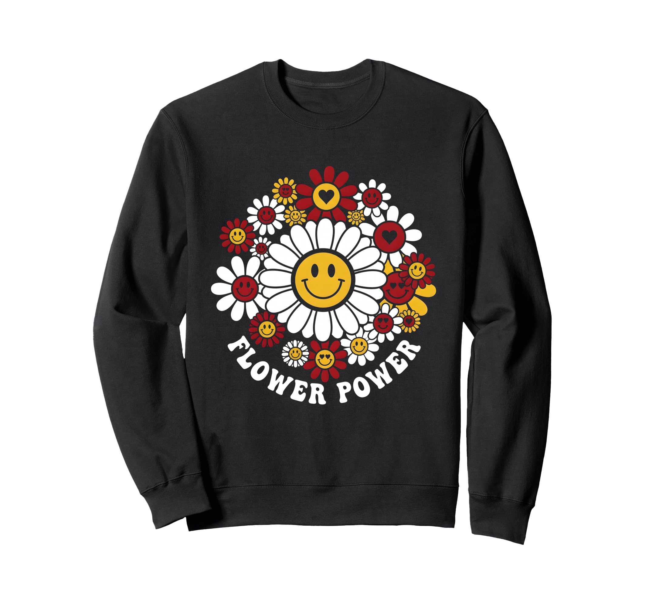 Flower Power Daisy Floral Gifts Sweatshirt - Aesthetic Graphic for Adults - T-Shirt, Sweatshirt, Hoodie