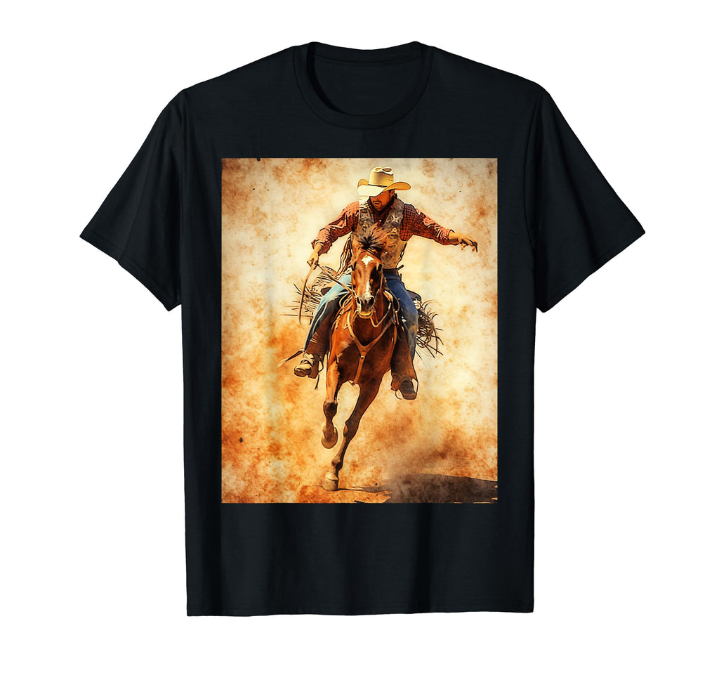Cowboy Rodeo Horse Riding Usa Cowboy T-Shirt - Novelty Apparel Men Women - T-Shirt, Sweatshirt, Hoodie