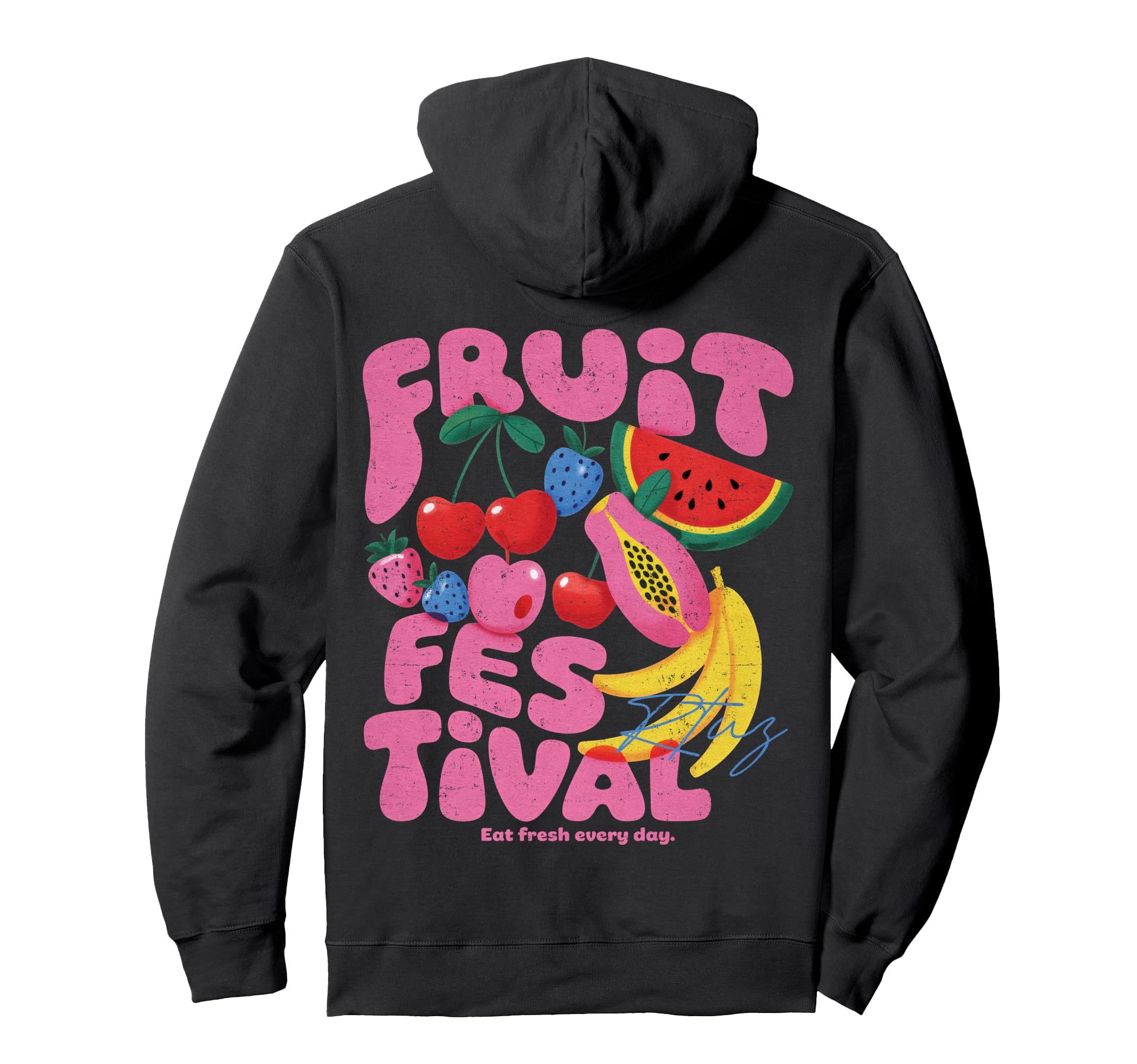 Fruit Y2K Back Streetwear Hoodie - Casual Everyday Wear Men Women - T-Shirt, Sweatshirt, Hoodie